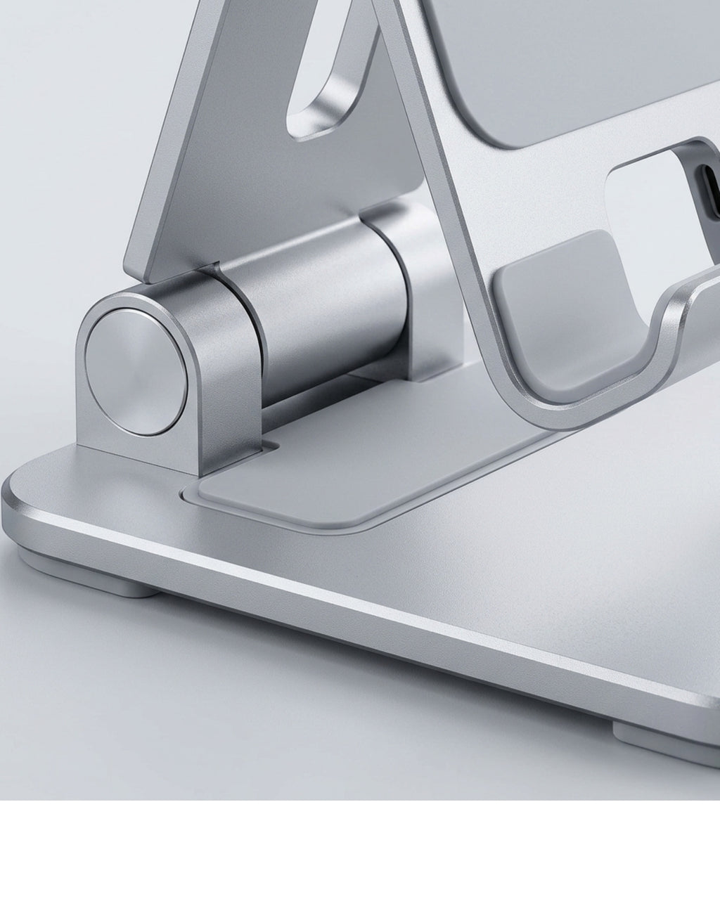 Plvzg Adjustable Phone Stand Aluminum Silver 6 in - Detail view