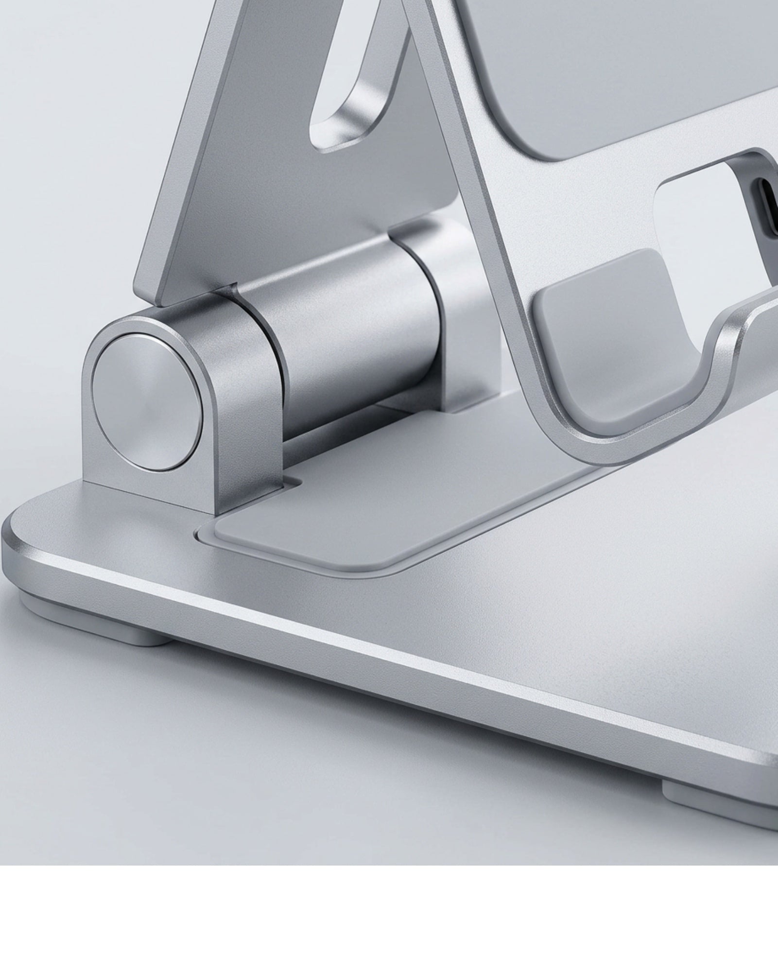 Plvzg Adjustable Phone Stand Aluminum Silver 6 in - Detail view