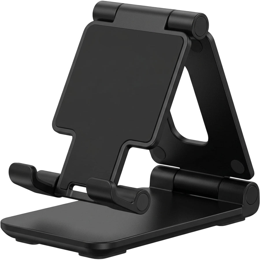 Plvzg Foldable Phone Stand Matte Black Pocket Size